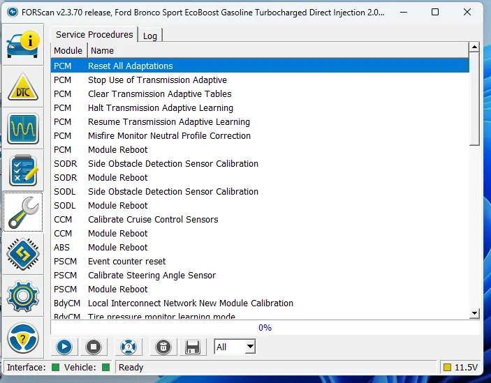 Ford Bronco Sport Bronco ForScan Thread PCM - Reset