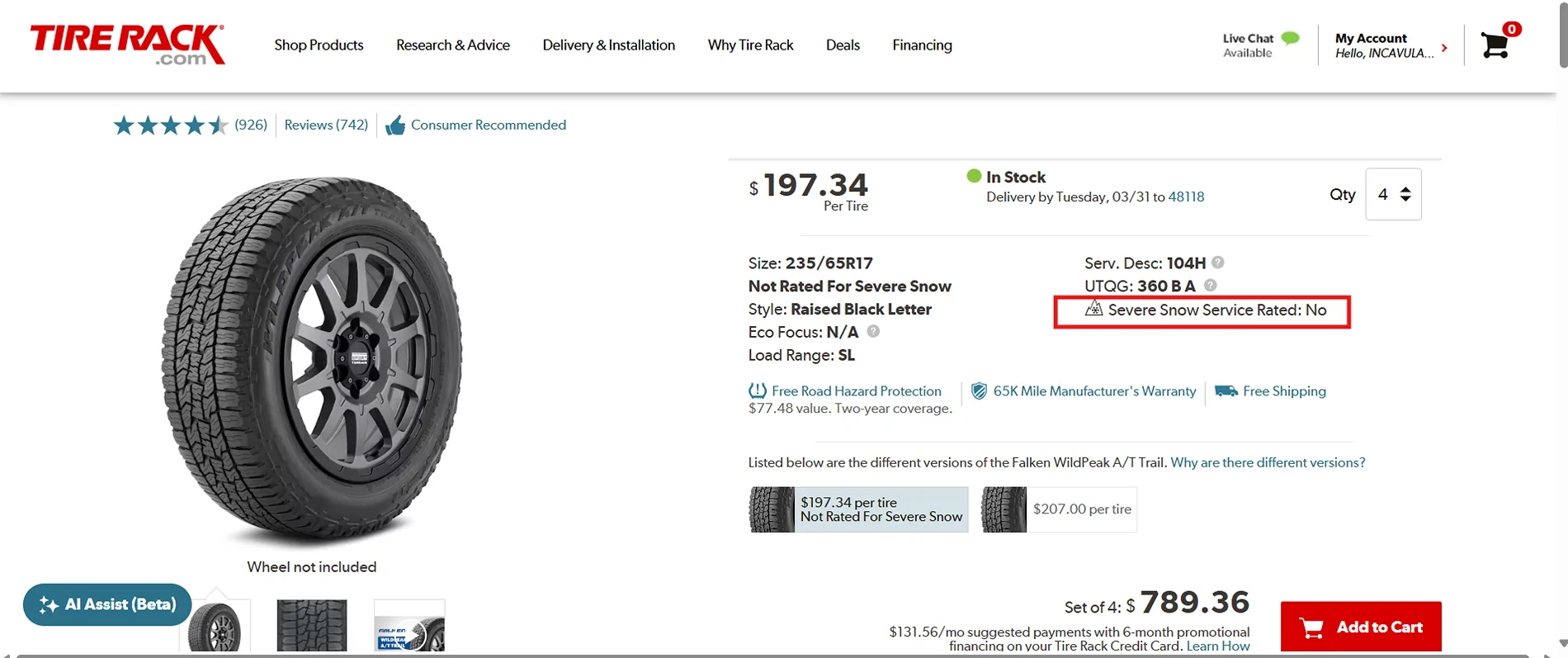 Ford Bronco Sport I'll probably buy tires from Ford soon, any suggestions between these 4? 1774395799147-lv