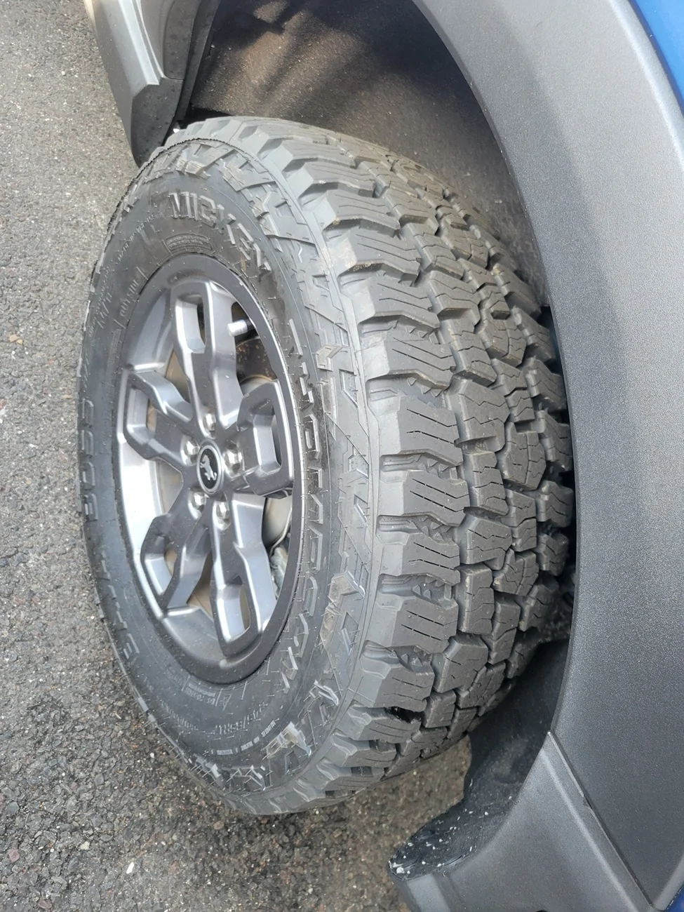 Ford Bronco Sport Lifted and upgraded tires: Rough Country 1.5 lift + Mickey Thompson Baja Boss A/T 245/65r17 tires 20260403_163807