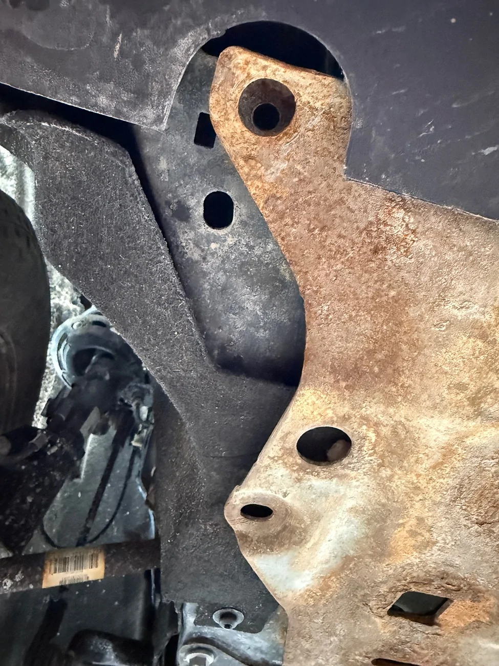 Ford Bronco Sport Skid plate rusting off badlands IMG_5046