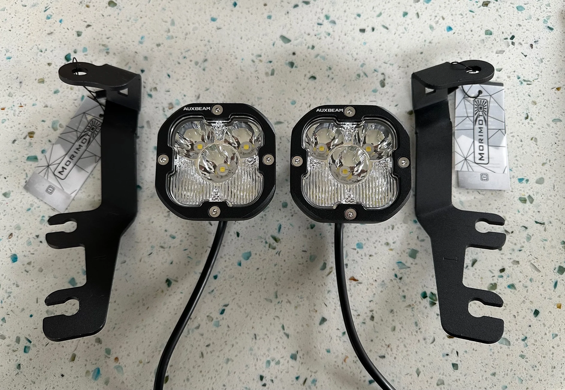 Ford Bronco Sport Morimoto Ditch Light Bracket Install using OEM Aux switches IMG_2804