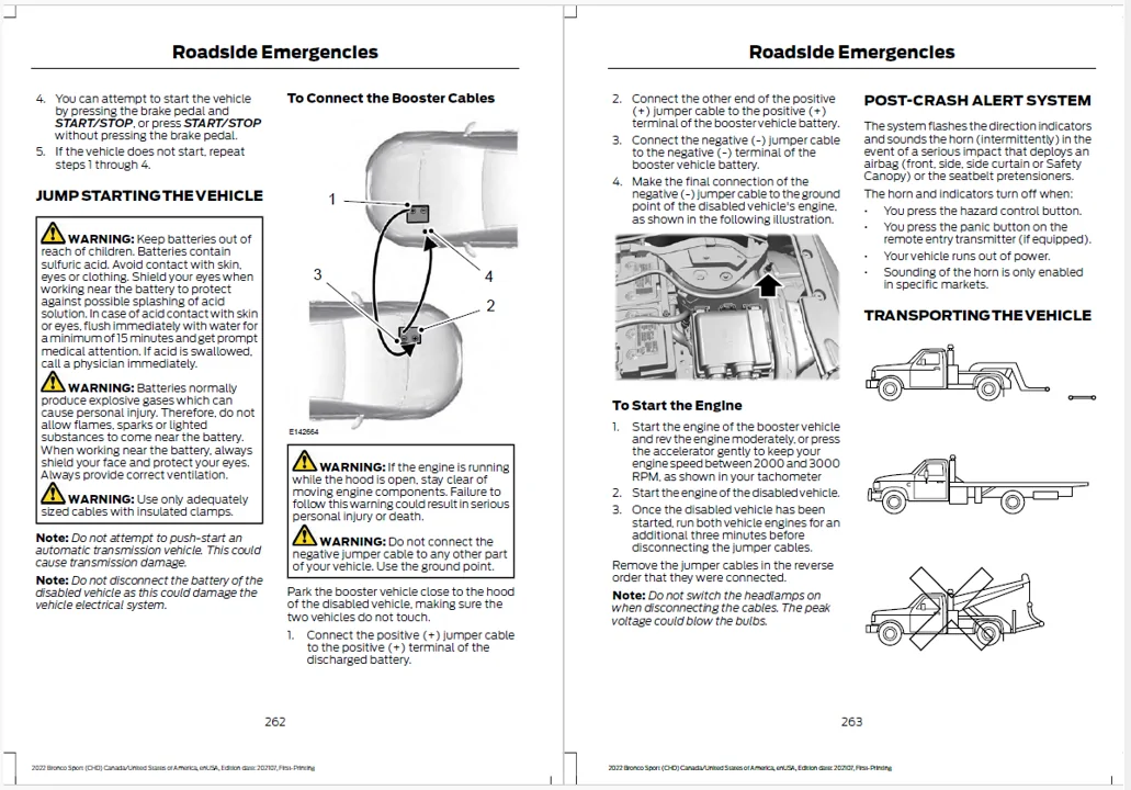 Ford Bronco Sport "Restraints Indicator Warning Lamp" Jumpering