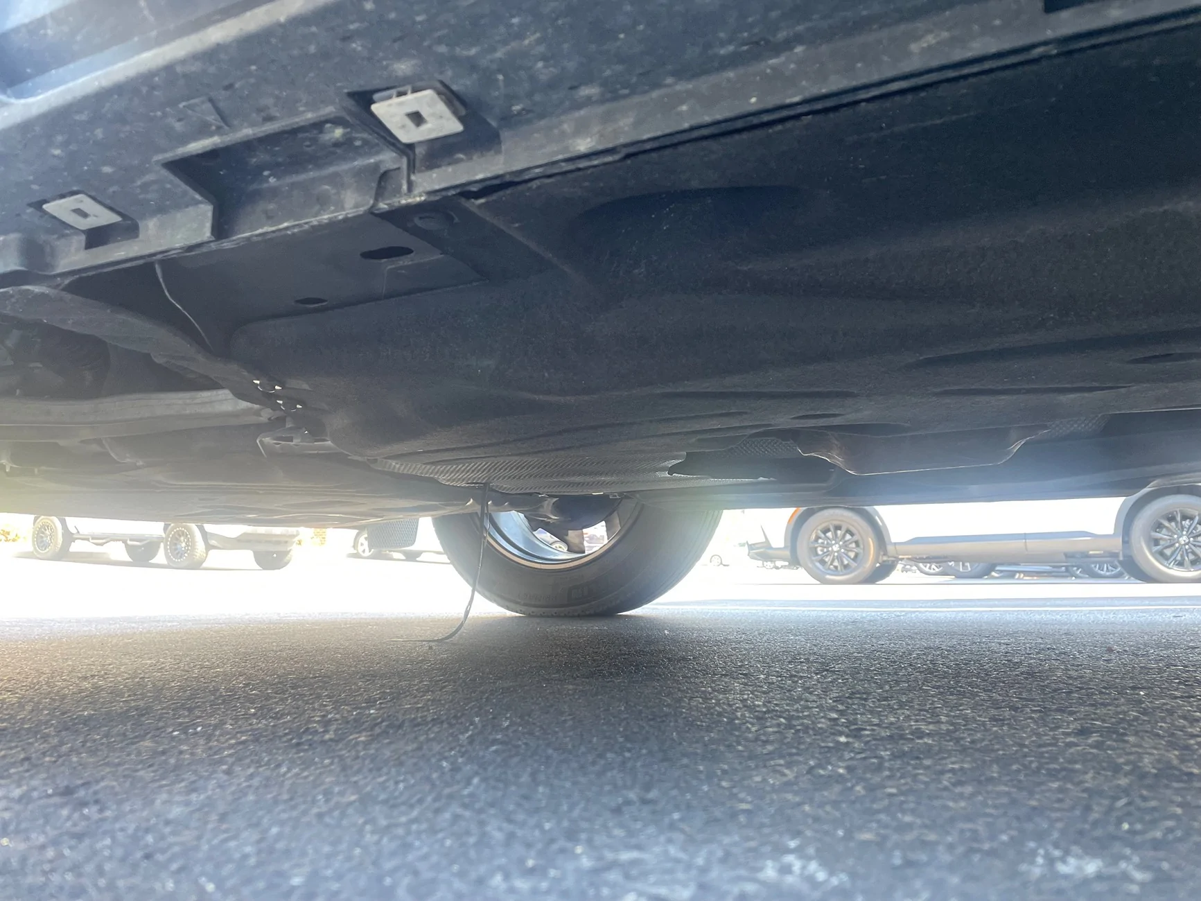 Ford Bronco Sport Weird rubber hanging from the bottom of my girls Bronco IMG_3199