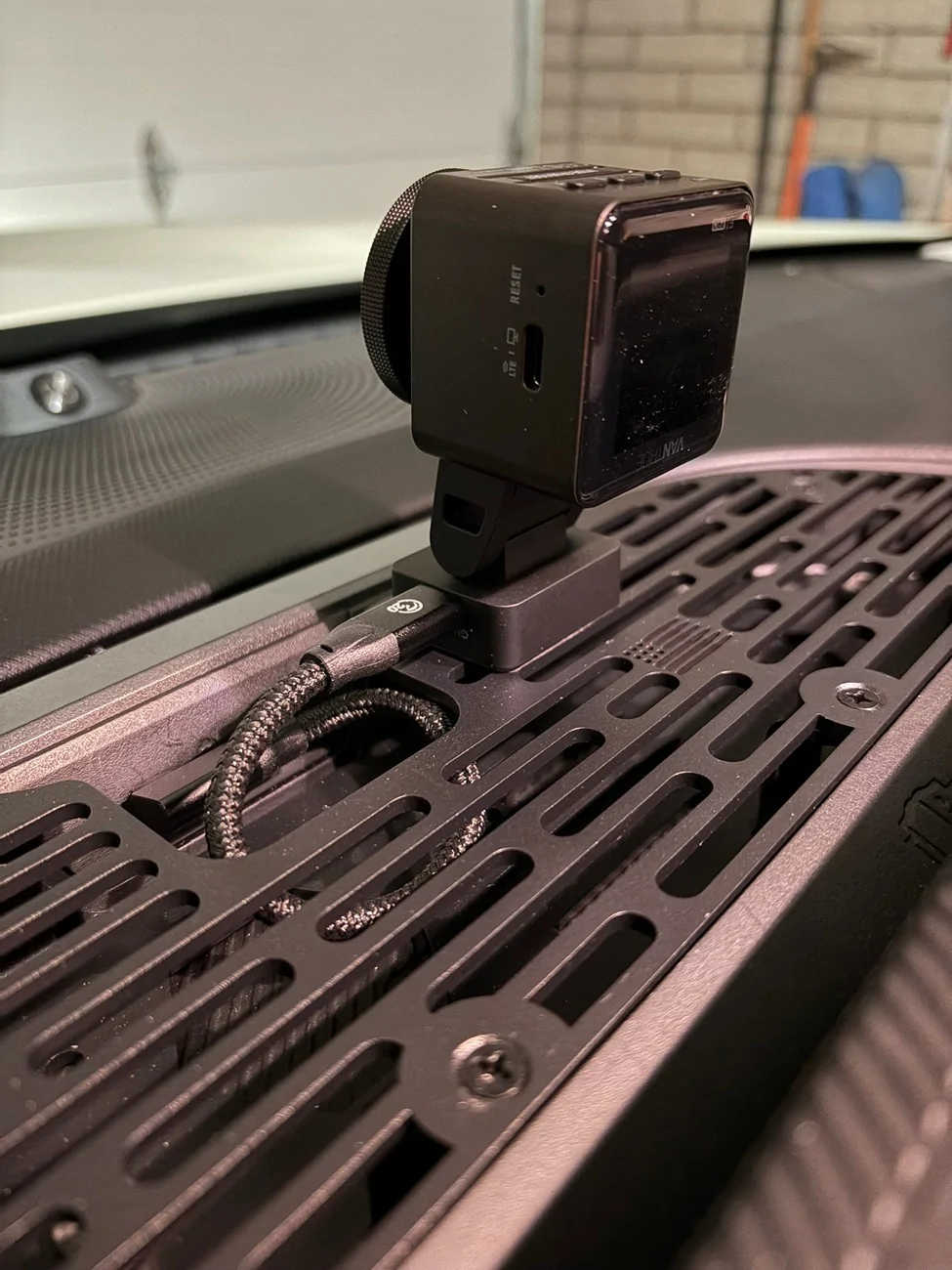 Ford Bronco Sport Bulletpoint Rubigrid dash mount installed IMG_0196
