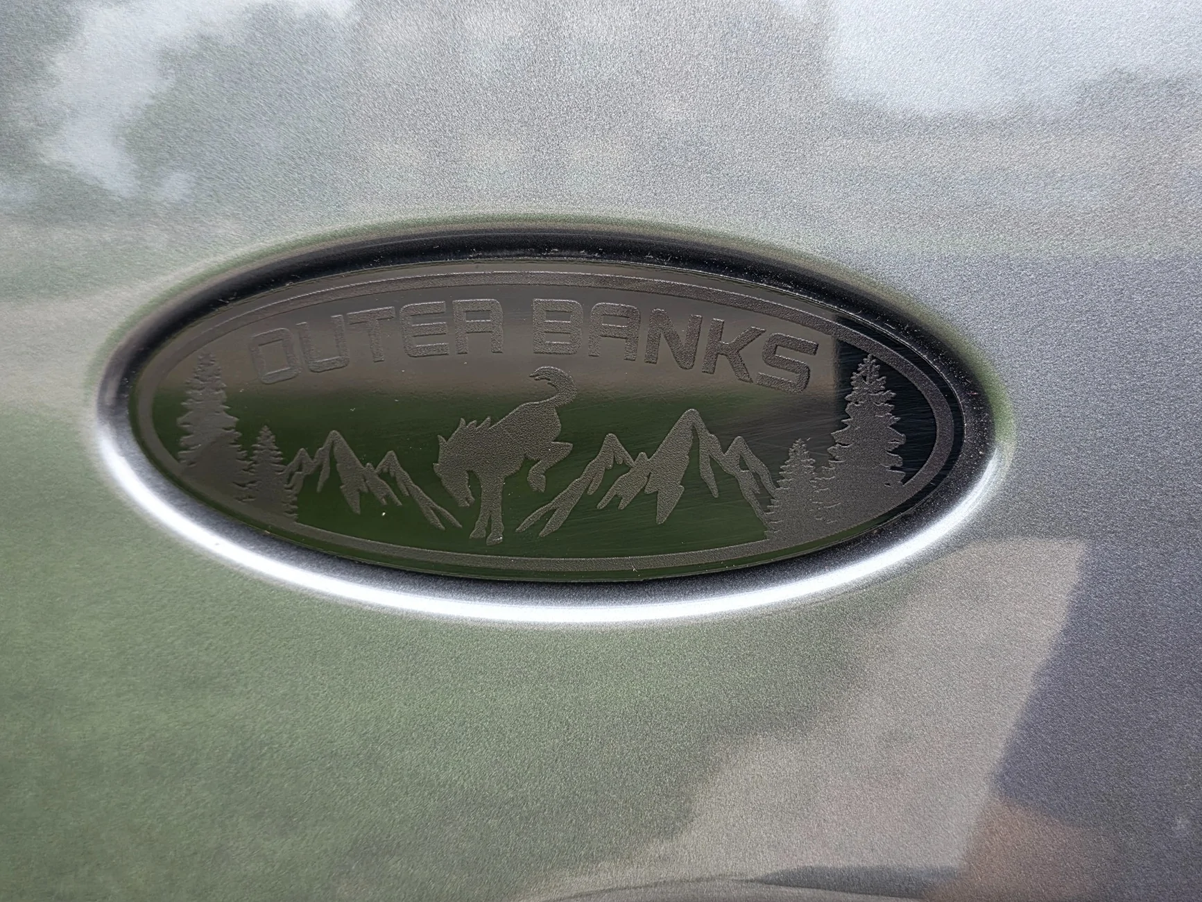 Ford Bronco Sport How've you modified your hatch Ford oval emblem? 20260606_163629