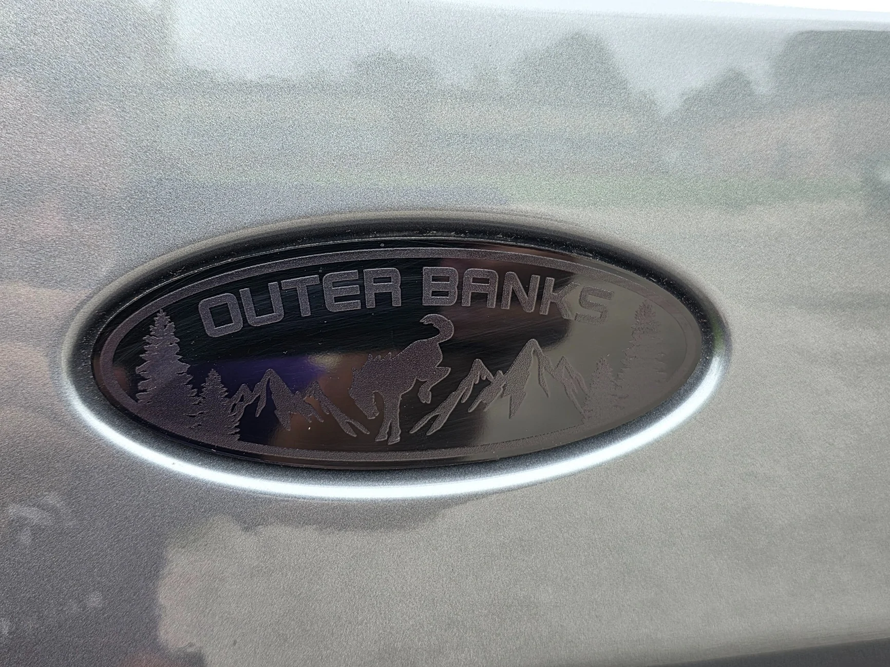 Ford Bronco Sport How've you modified your hatch Ford oval emblem? 20260606_163642