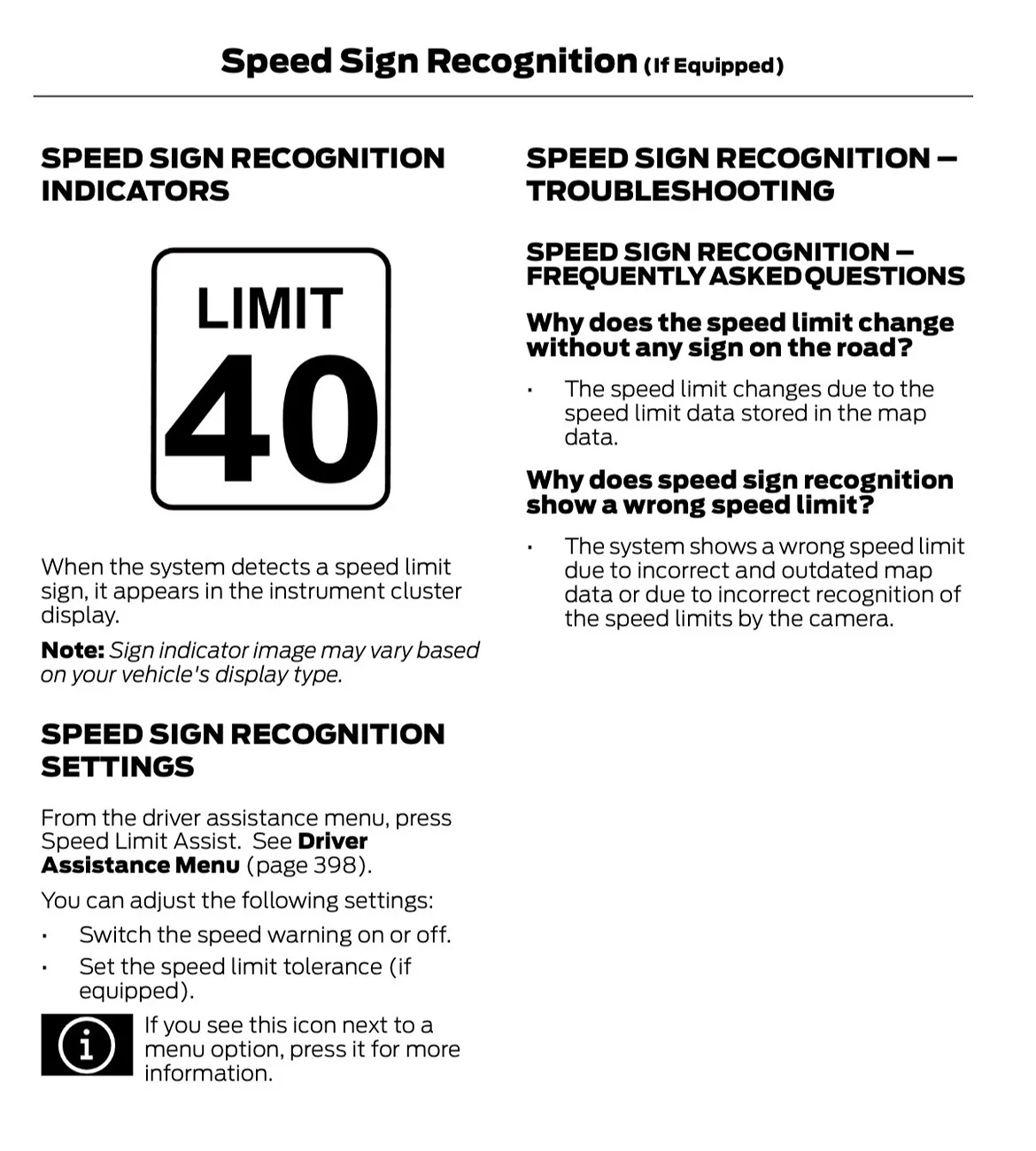 Ford Bronco Sport How to enable Traffic Sign Recognition and Speed Sign Recognition in 2025 BS Badlands? IMG_0375