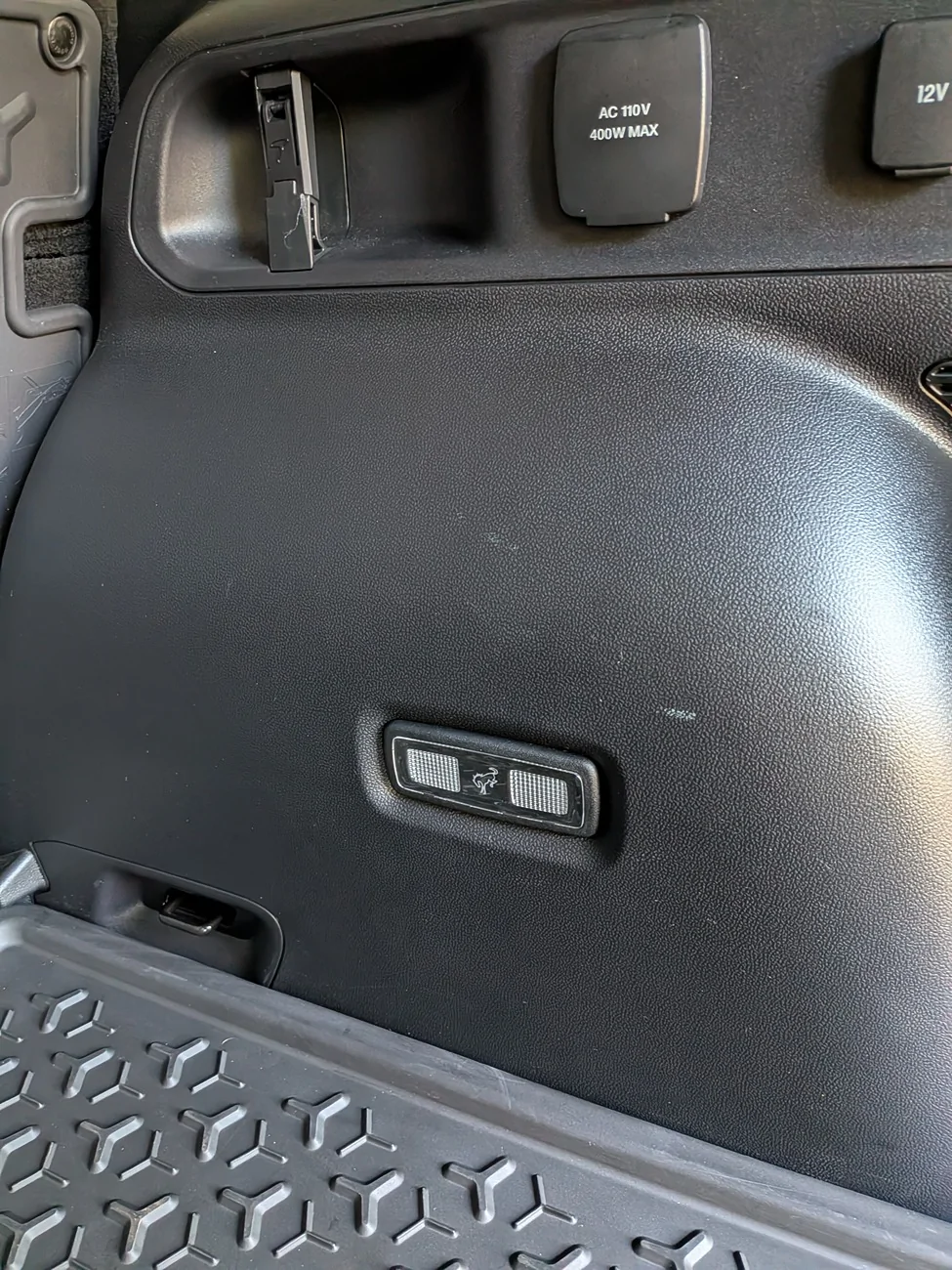 Ford Bronco Sport Trunk light on passenger side panel PXL_20260622_013101687