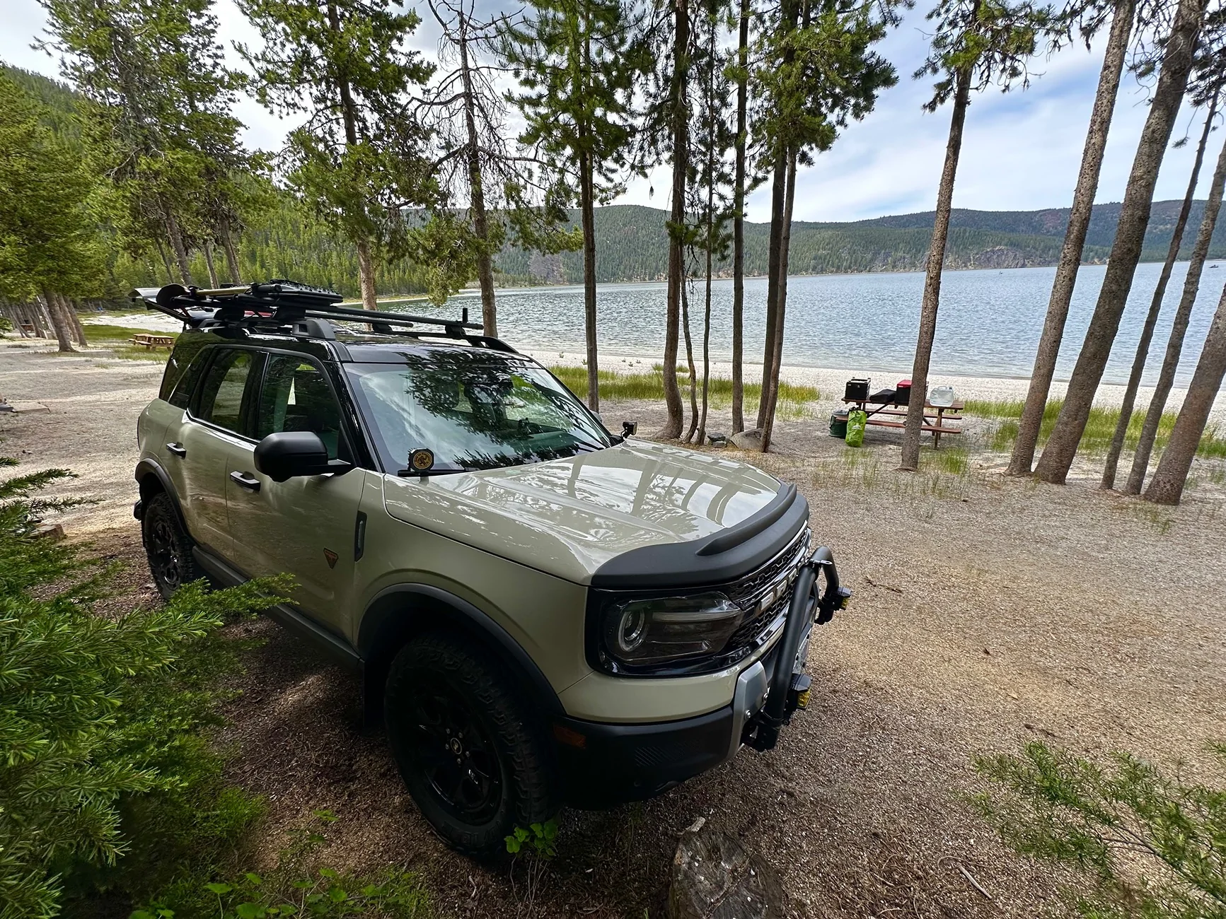 Ford Bronco Sport Paulina Lake Oregon - first camping Trip with Squatchy IMG_3852