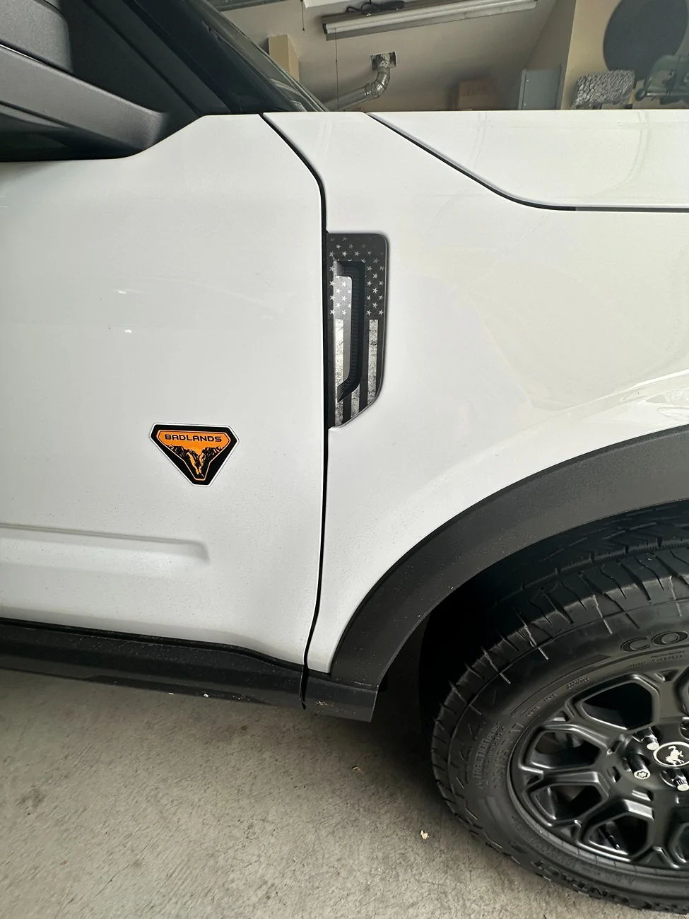 Ford Bronco Sport Show Off Your Door / Fender Emblem Modifications! (Pictures Wanted) FLAG  DECAL   SIDE VENTS