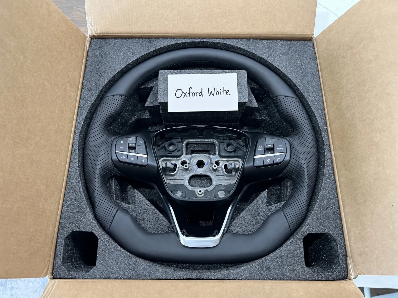 Ford Bronco Sport Custom wrapped leather steering wheel $375 IMG_6457
