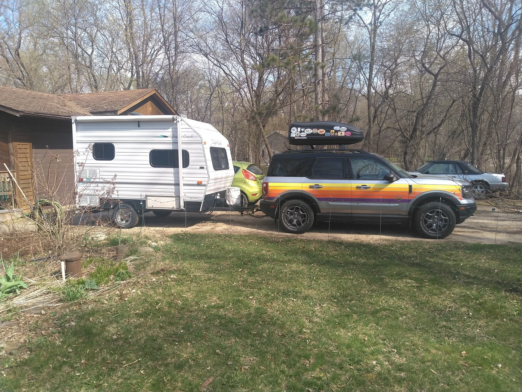 Ford Bronco Sport Towing a tent trailer KIMG1476