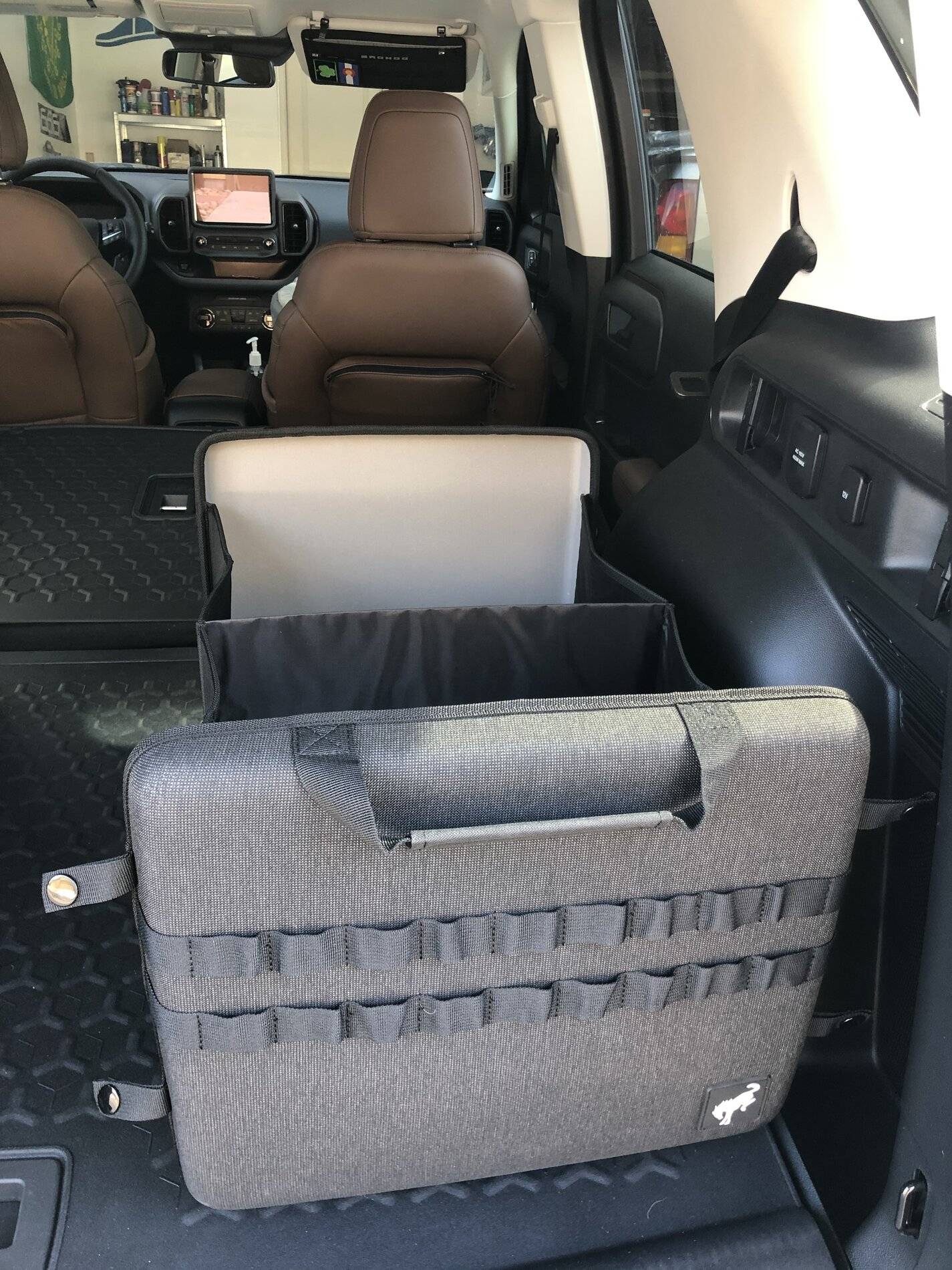 Ford Bronco Sport Closer Look At The Accessories Rear Cargo Organizer, Sunvisor Organizer, Owners Manual, Key Fob Cover, Key Cover IMG_2867.JPG