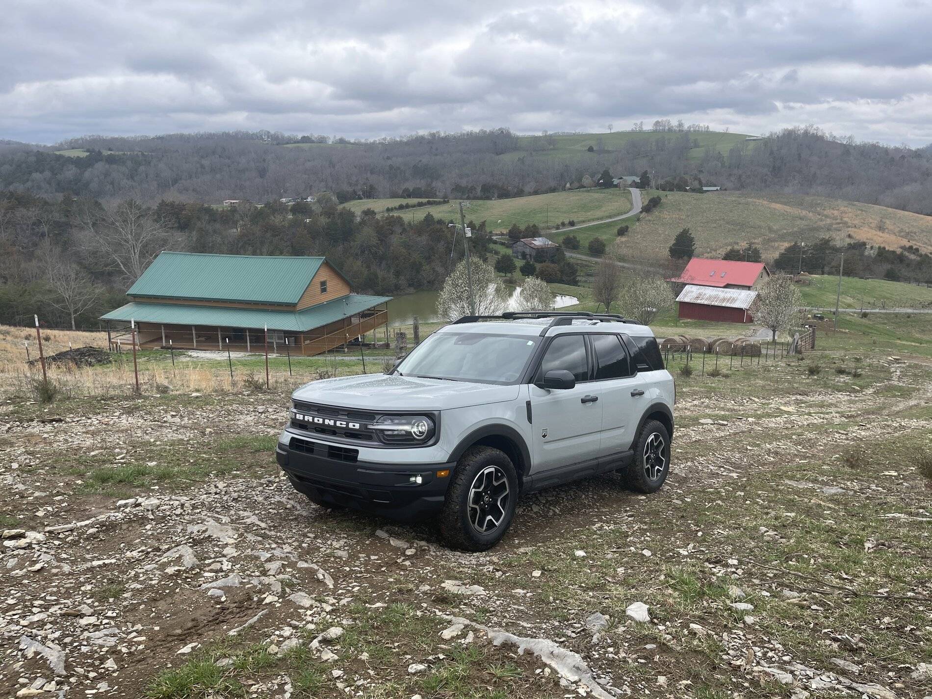 Ford Bronco Sport The bronco sport rides real good with bigger tires 245 18 Goodyear Wrangler all-terrain 46C7E13B-FBB7-4C63-9E2C-F832D26F13BF