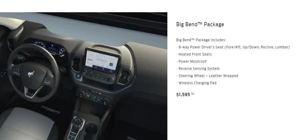 Ford Bronco Sport Need quick favor - Show me heated steering wheel? BB pack