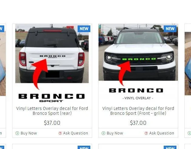 Ford Bronco Sport I hate the white letters! letters