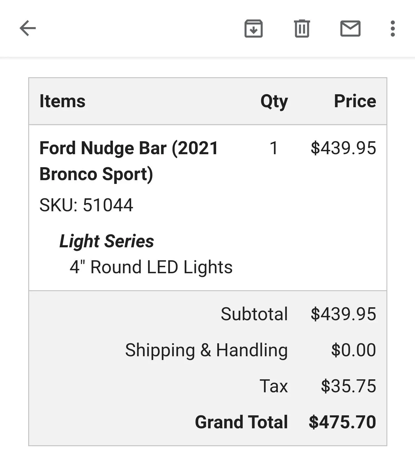 Ford Bronco Sport Rough Country Nudge Bar now available Screenshot_20210402-120644_Gmail