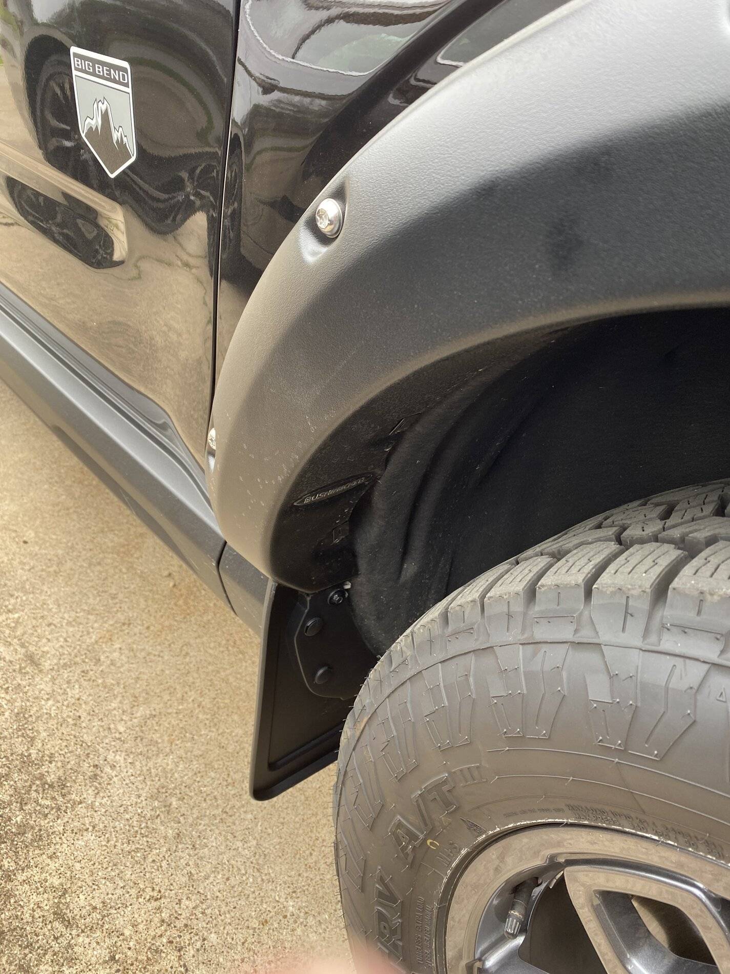 Ford Bronco Sport Front splash guards & fender flairs IMG_2530.JPG