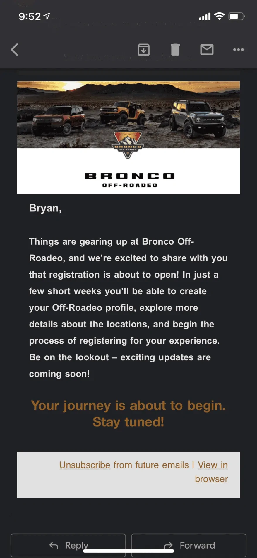 Ford Bronco Sport Bronco Off-Rodeo Update 37AA1029-7AB4-4BE1-A668-B1F8F1237347