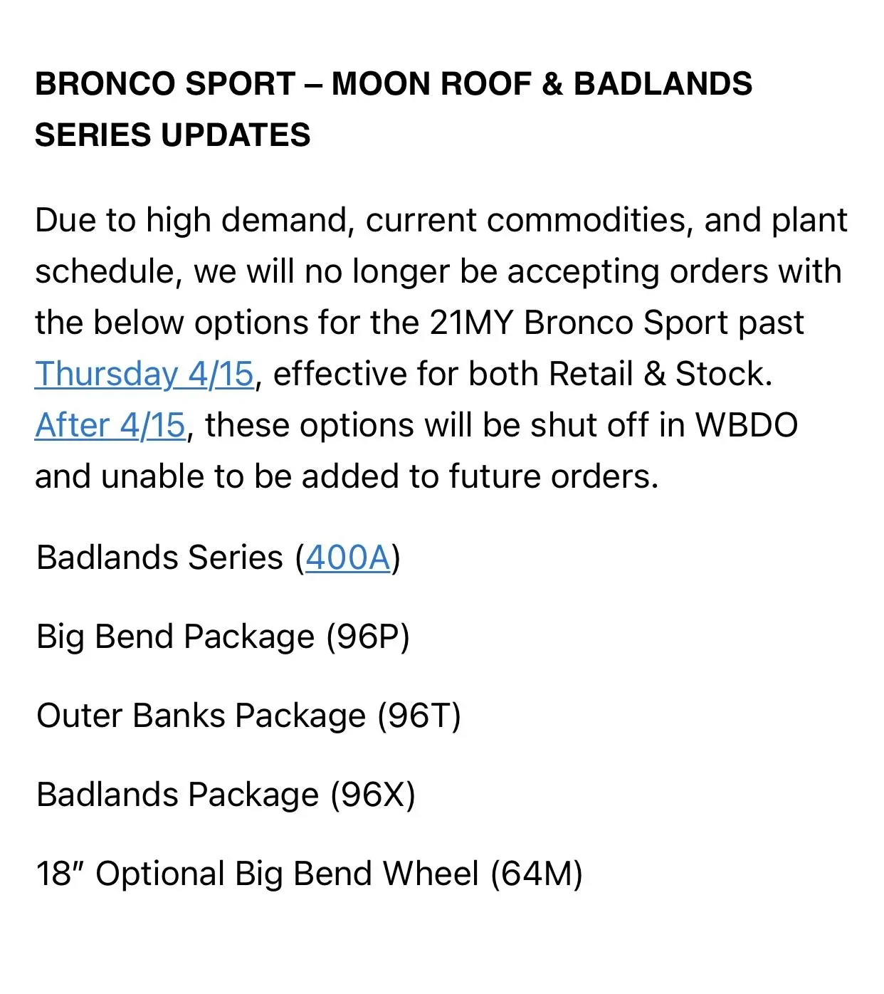 Ford Bronco Sport Ordering update: last day to order 2021 Badlands is 4/15 1350548B-5732-425C-8F1F-25622EED10C9