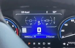 Ford Bronco Sport Left vs Right turn radius left turn