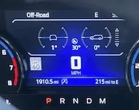 Ford Bronco Sport Left vs Right turn radius right turn