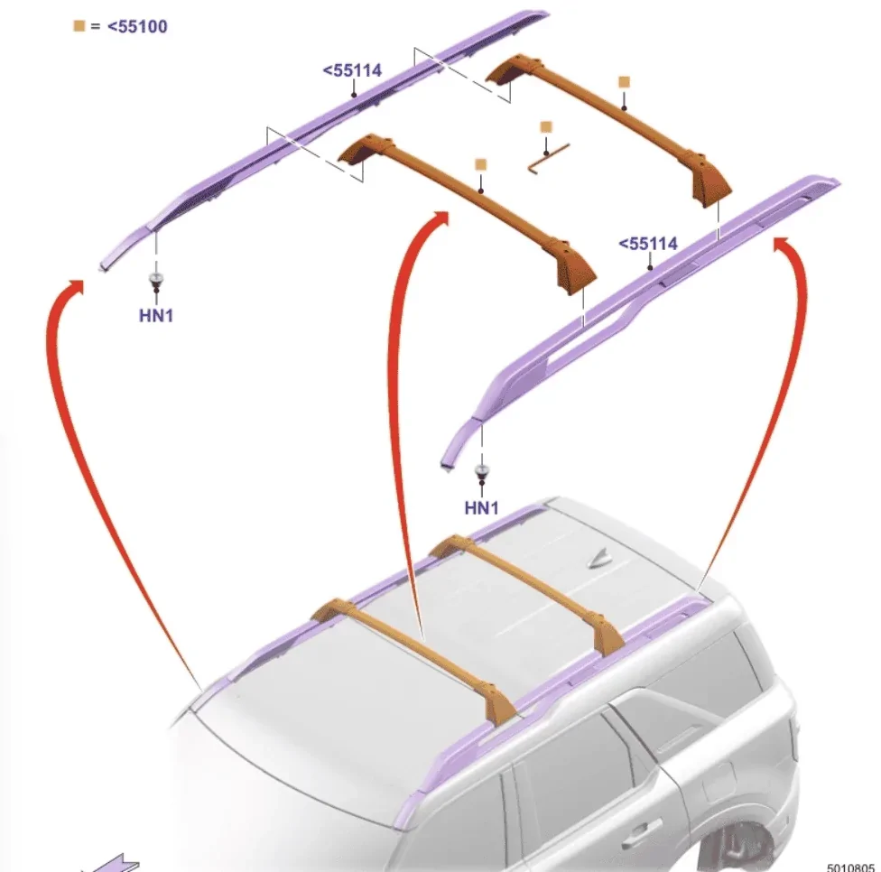 Ford Bronco Sport How to remove Bronco Sport top rails? 1618877252685