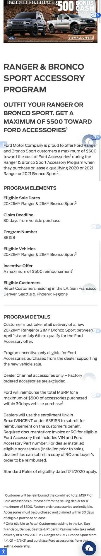 Ford Bronco Sport $500 is accessory cash, anyone know about it? BAFC83AE-A3E6-4D7E-B4D8-84FCDC54398B