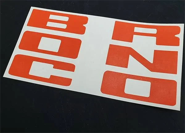 Ford Bronco Sport Vinyl letters overlay for the Front or back aa