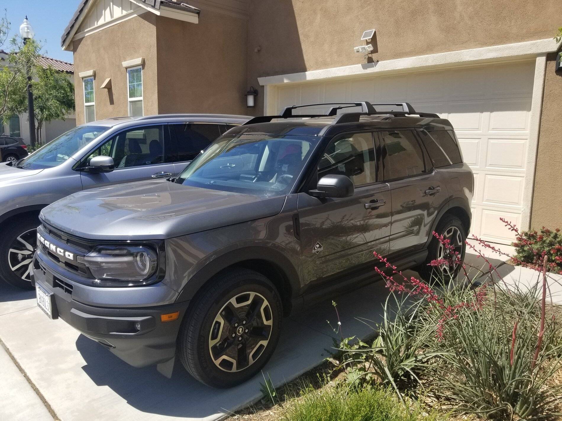 Ford Bronco Sport Yakima Offgrid basket installed OEM cross rails