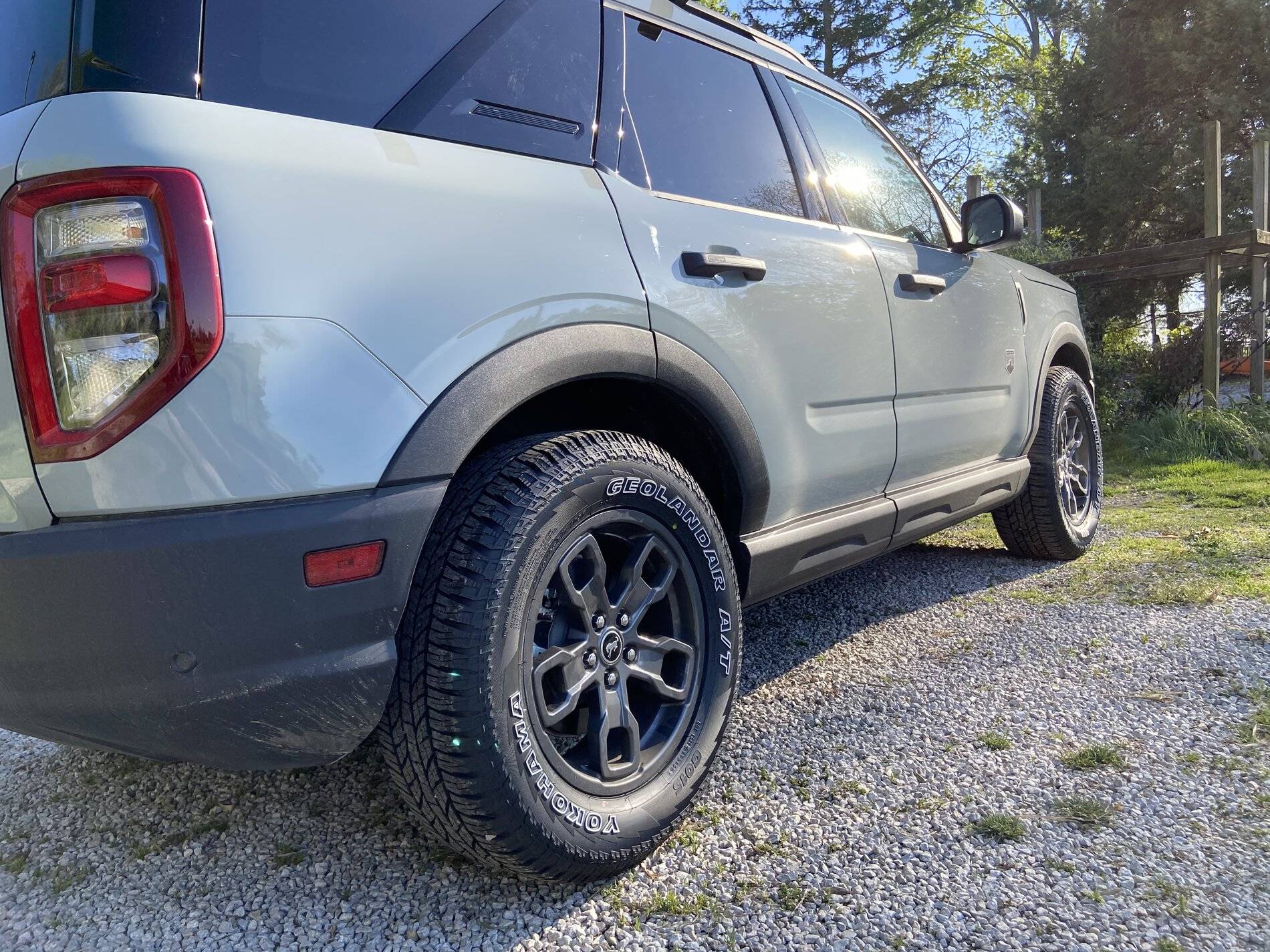Ford Bronco Sport BFG KO2 245/65r17 installed on stock Badlands with no rubbing at all EF57151F-8D97-4748-8B76-D619C714674B