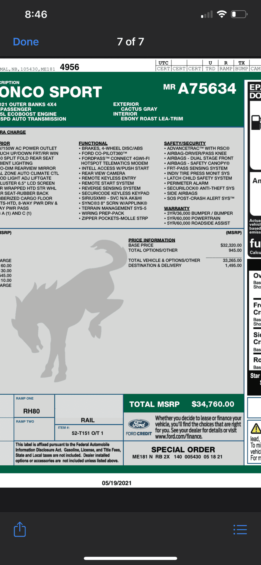 Ford Bronco Sport Bronco Sport production to be paused due to supply shortages 56A2C25B-B9E2-479C-A6C7-F3B0422CB771