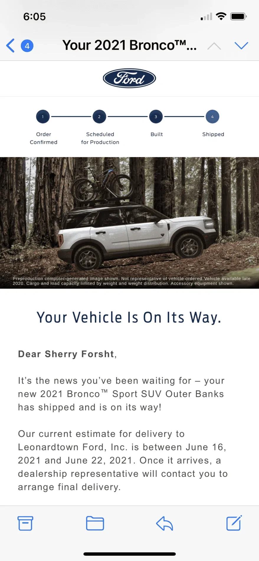 Ford Bronco Sport Waiting room 6B1ADE70-F4DD-4DDB-9090-471ADD0A053F