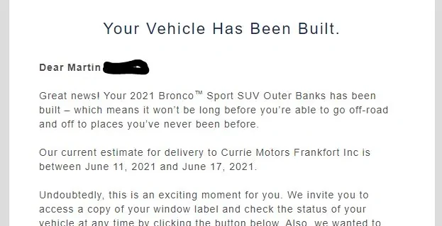 Ford Bronco Sport Waiting room Captur