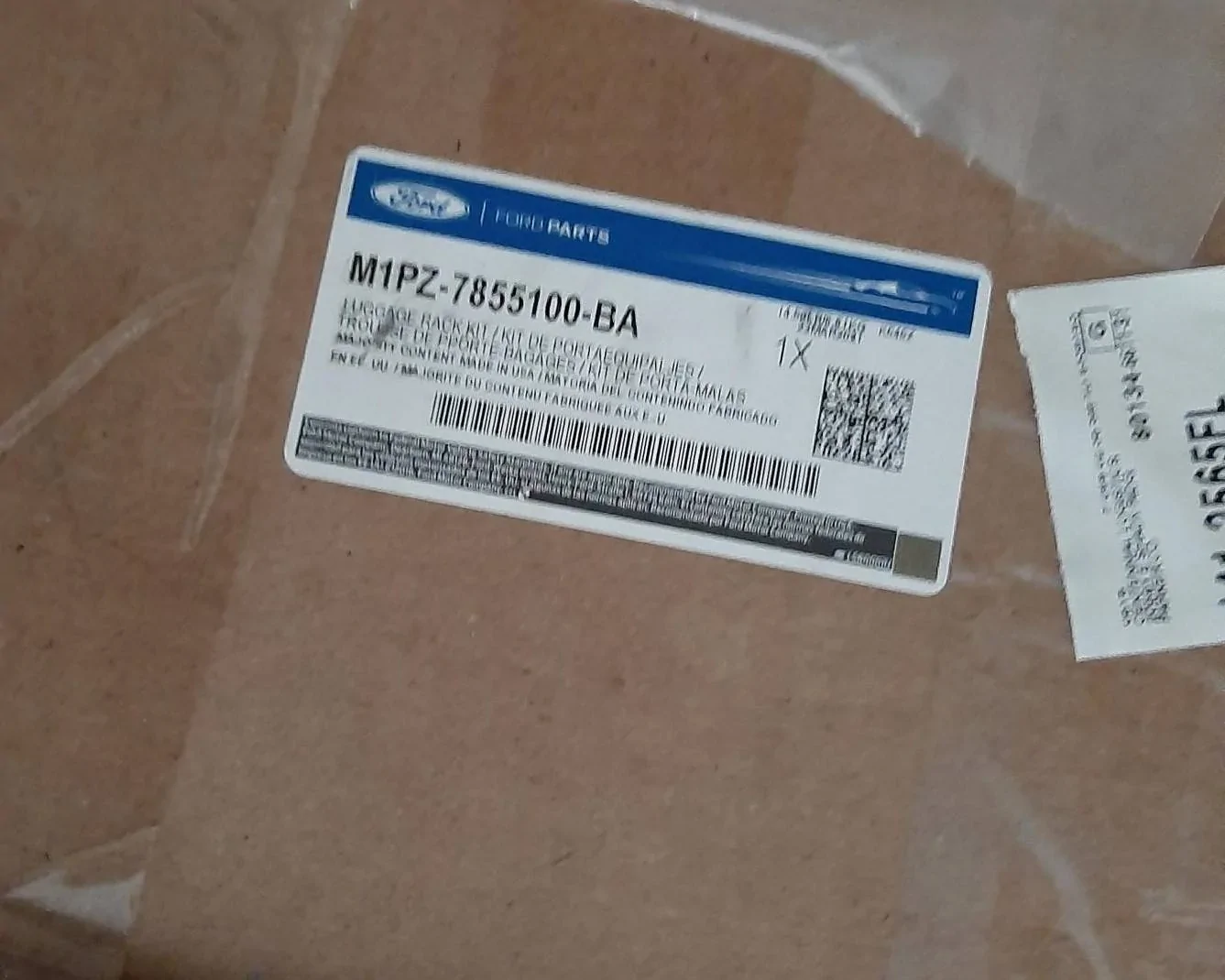 Ford Bronco Sport Badlands Factory Cross Bars in Box Roof