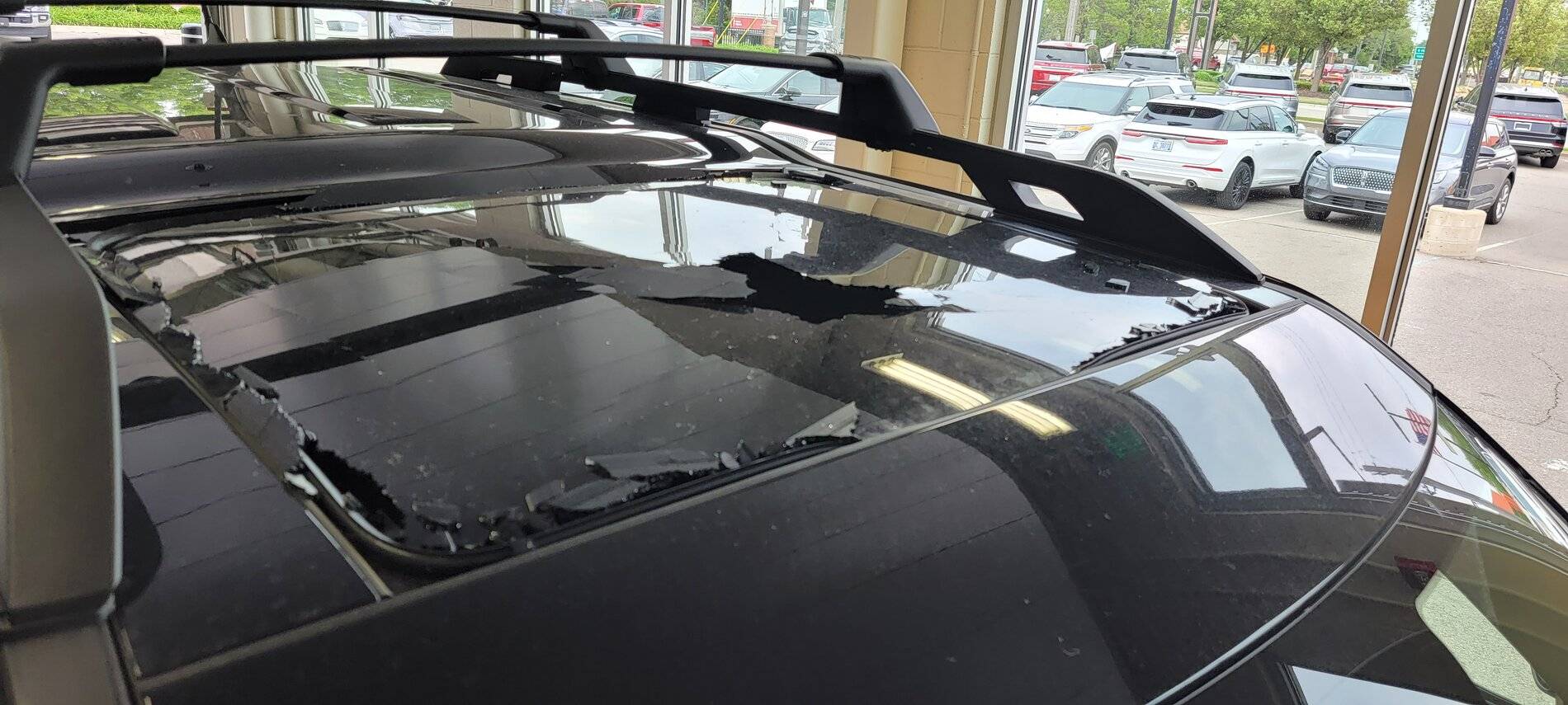 Ford Bronco Sport shattered moonroof 20210525_165328