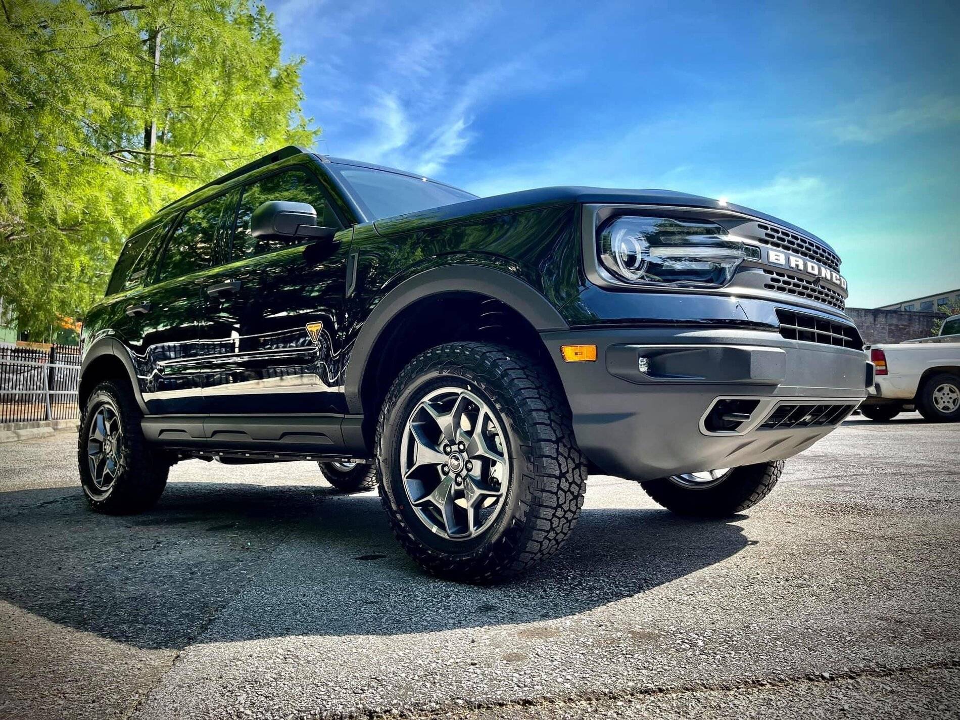 Ford Bronco Sport Bronco Base Build: 2" level kit, 30.5" BFG KM3 tires, light bar, 4" Rigid light pods 486ECEBC-C651-4304-8A94-C5B2CABB7577