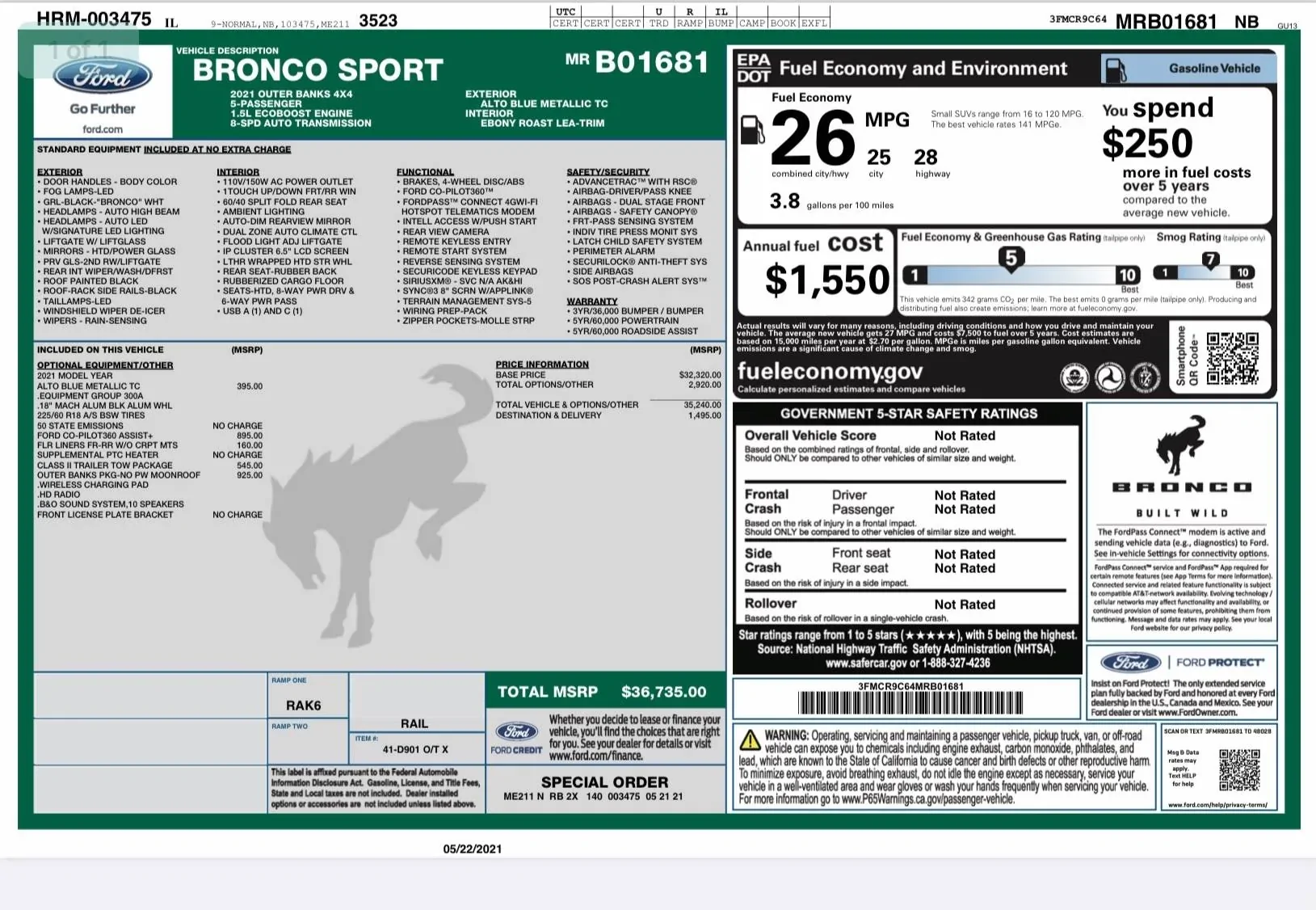 Ford Bronco Sport Waiting room BE950607-6012-42BC-9006-4398C97C66F8