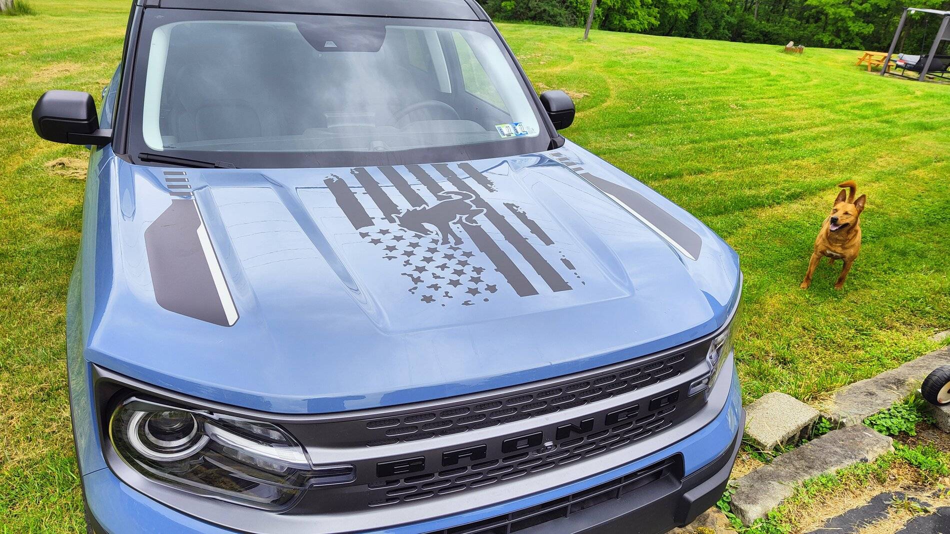 Ford Bronco Sport Did some things tonight - Hood decal and the hood protector. IMG20210530133940