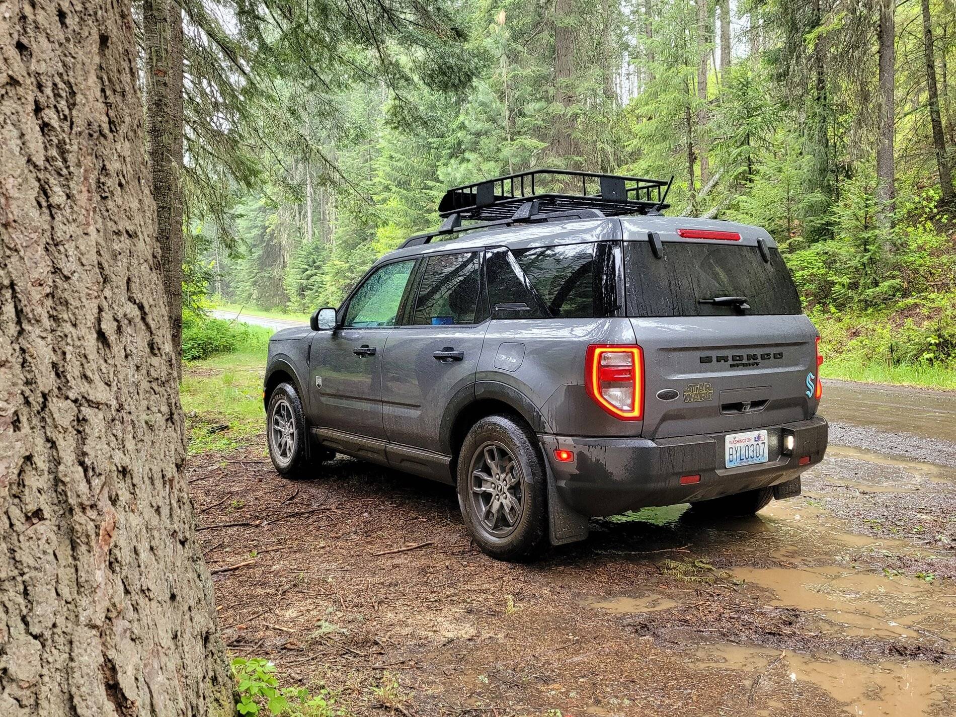 Ford Bronco Sport Big bend in a little down pour pnw 20210525_131915