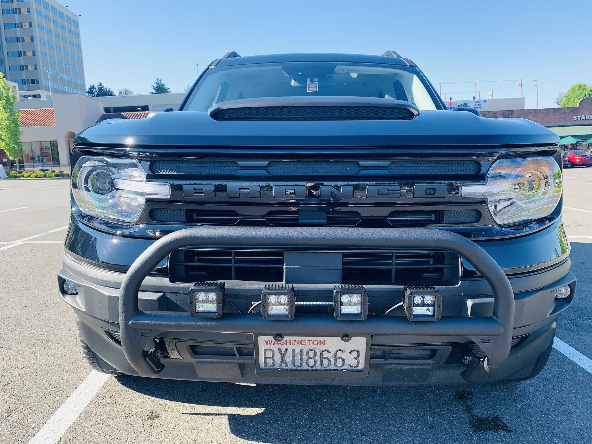Ford Bronco Sport Meet ‘Gruff’ our Shadow Black Outer Banks: Air Design Hood Scoop, Falken Wildpeak AT Trail 235/65/R18, Debadged, Blacked Out 44FB8D83-9B60-42B5-B407-AF217FB12665