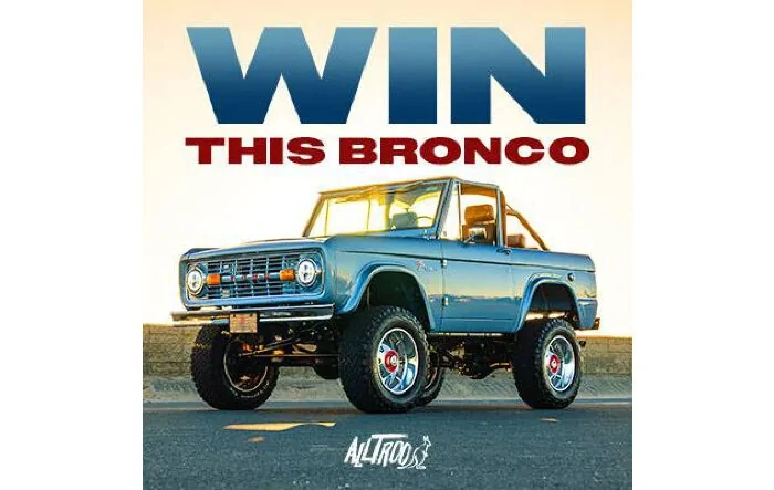 Win a 1966 Bronco with Modern Upgrades & Support a Good Cause