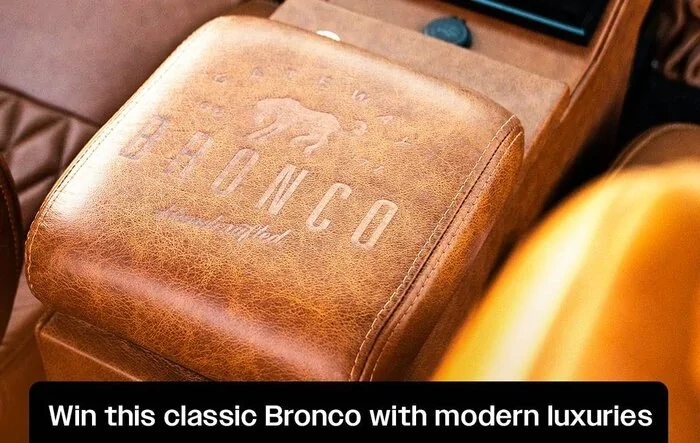 Charity Giveaway: Win a Classic Bronco in the New Year