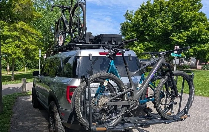 Built out for biking, hiking and camping adventures.