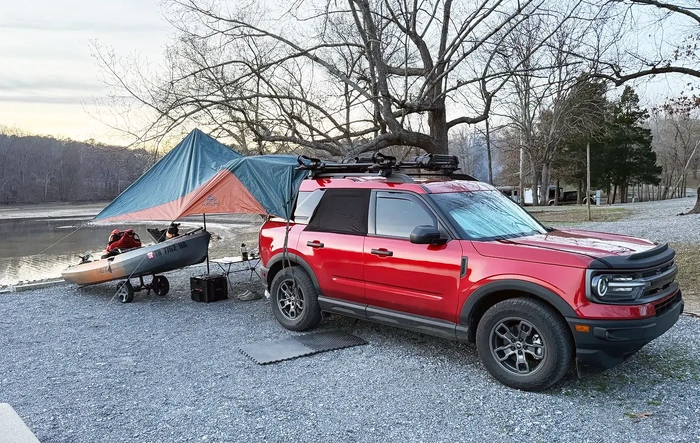 3 day camping / fishing getaway with Bronco Sport